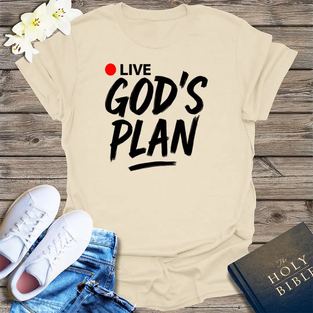 Live God's Plan T-Shirt - Natural
