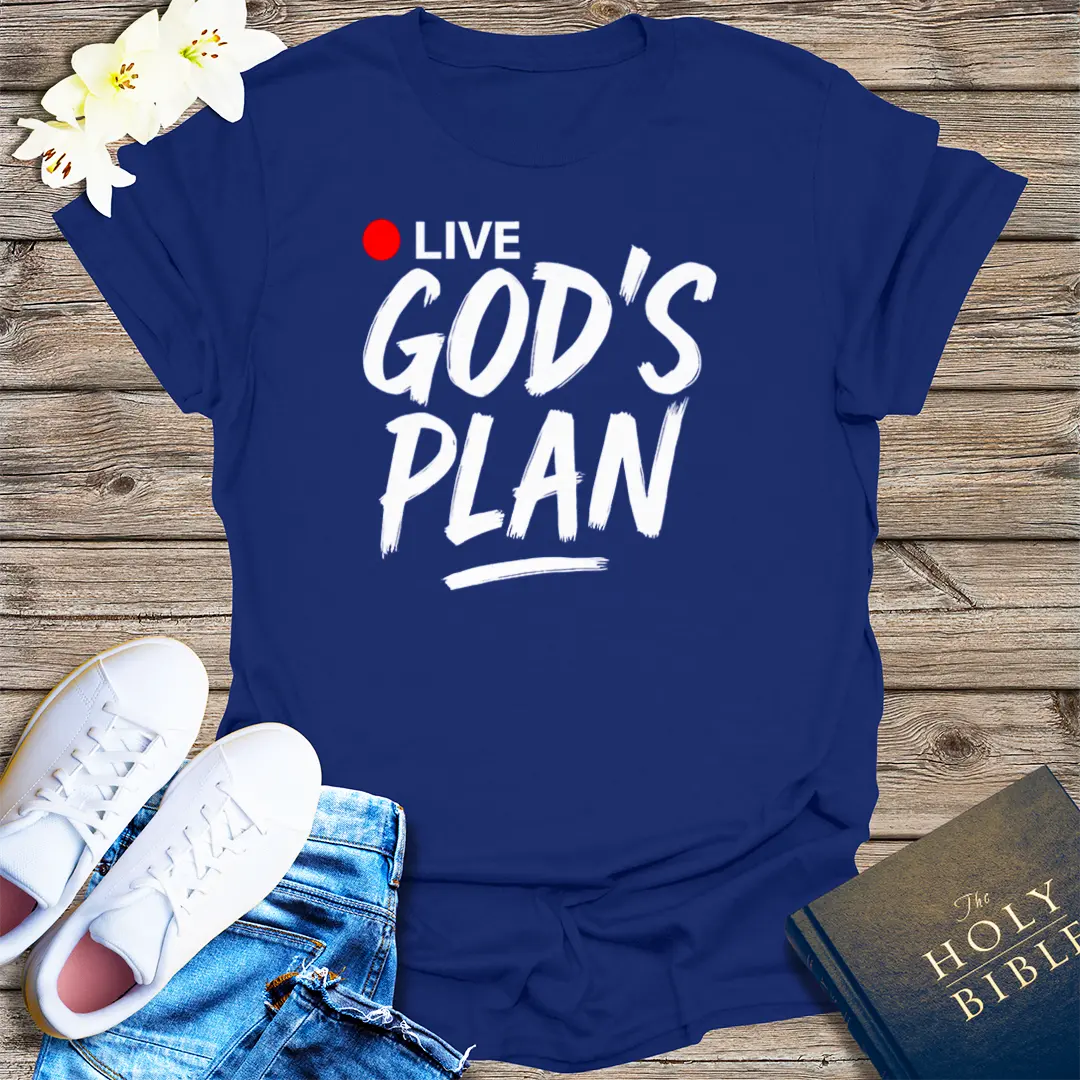 Live God's Plan T-Shirt - Navy