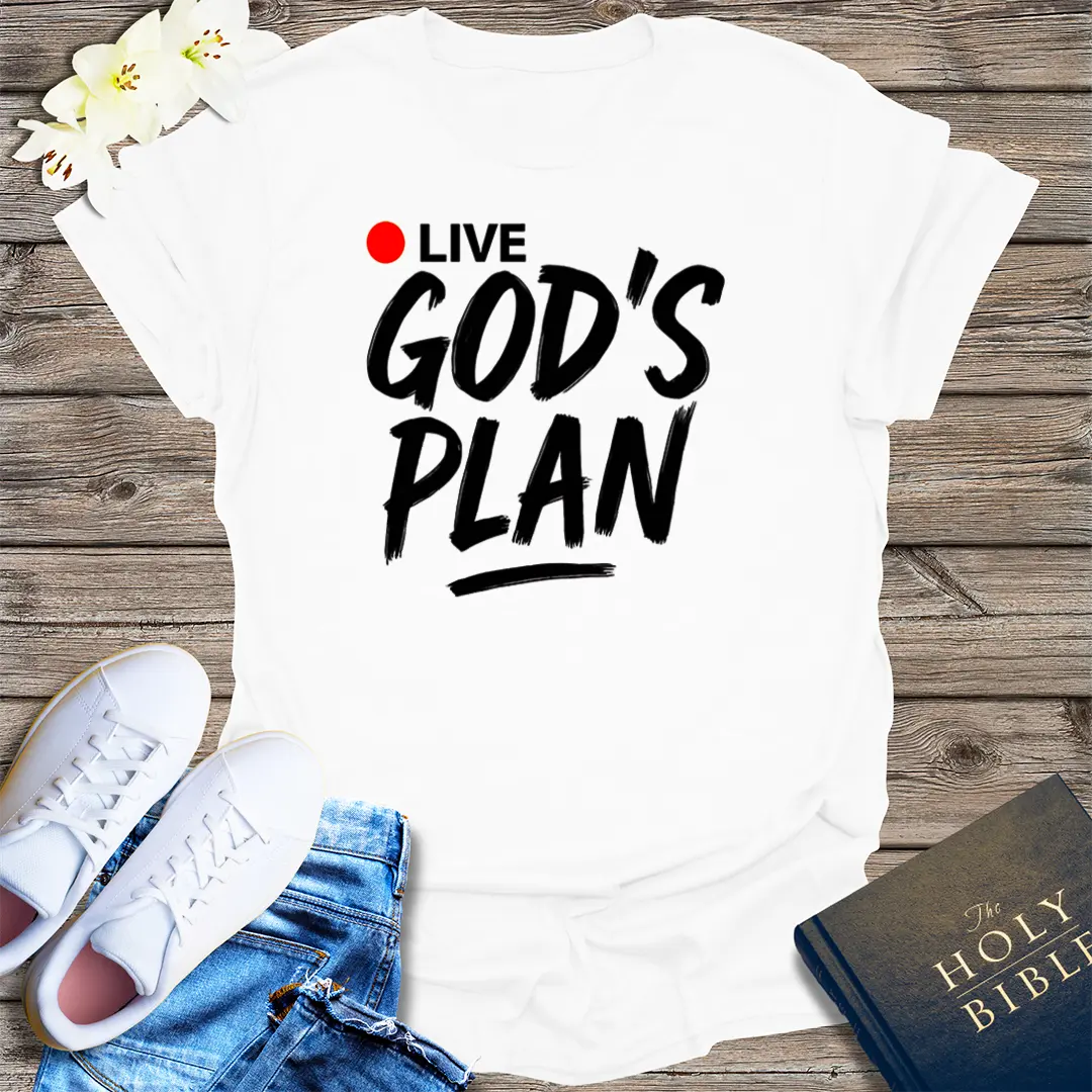 Live God's Plan T-Shirt - White