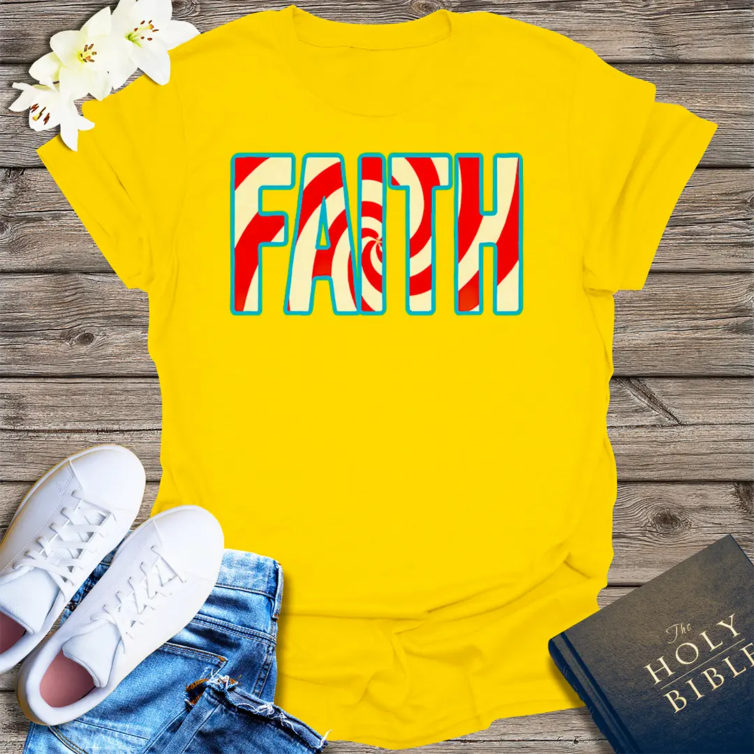 Peppermint Swirl Faith T-Shirt - Daisy