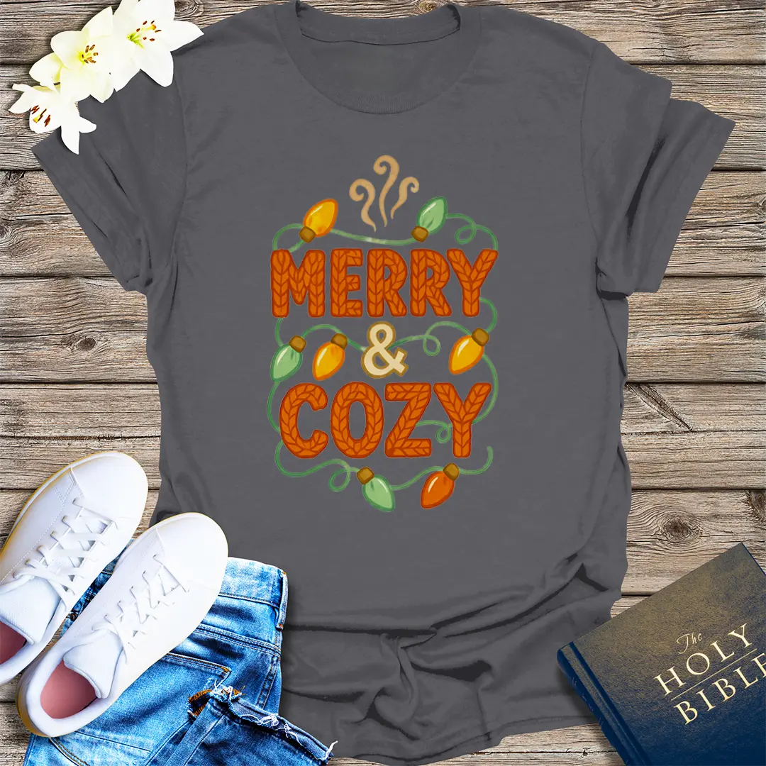 Merry & Cozy T-Shirt - Charcoal