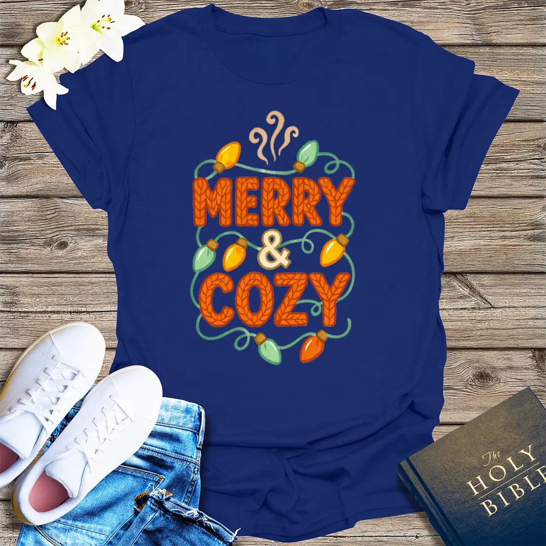 Merry & Cozy T-Shirt - Navy