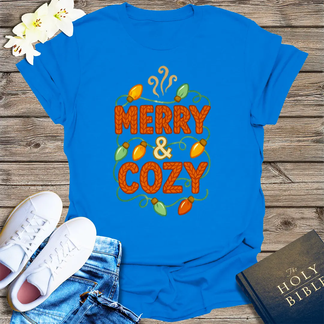 Merry & Cozy T-Shirt - Royal