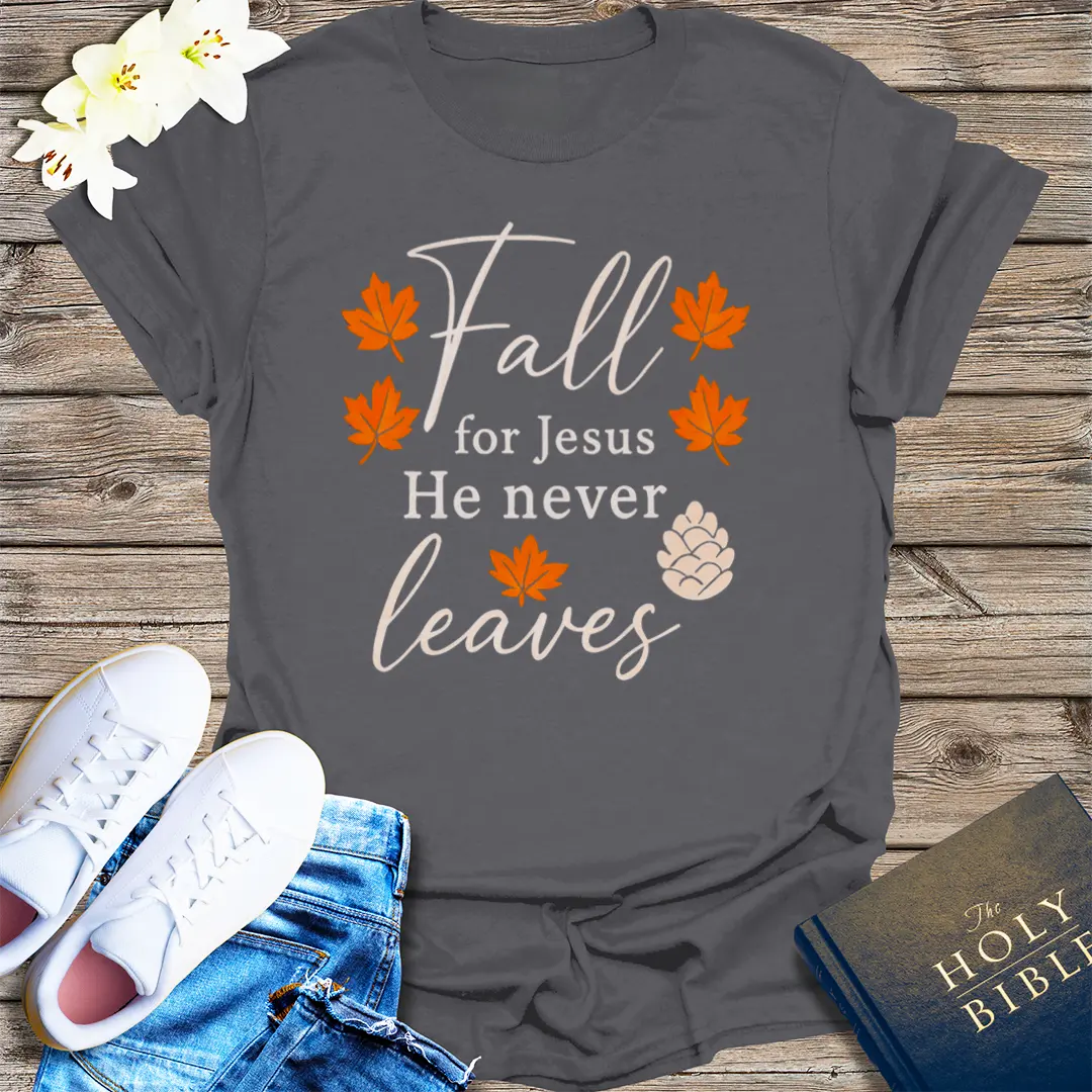 Fall for Jesus T-Shirt - Charcoal