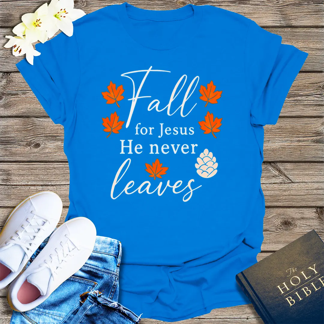 Fall for Jesus T-Shirt - Royal