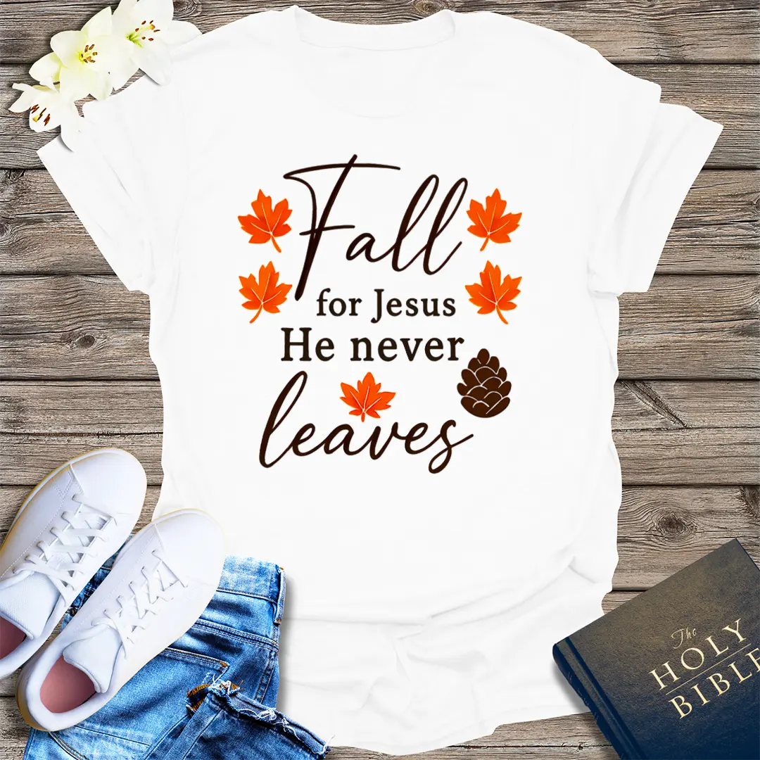 Fall for Jesus T-Shirt - White