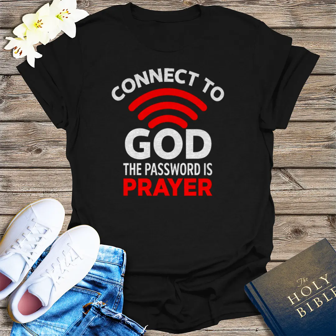 Connect to God T-Shirt - Black