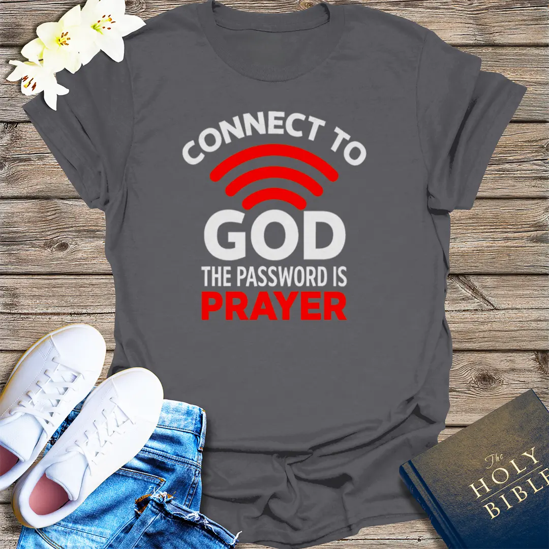 Connect to God T-Shirt - Charcoal