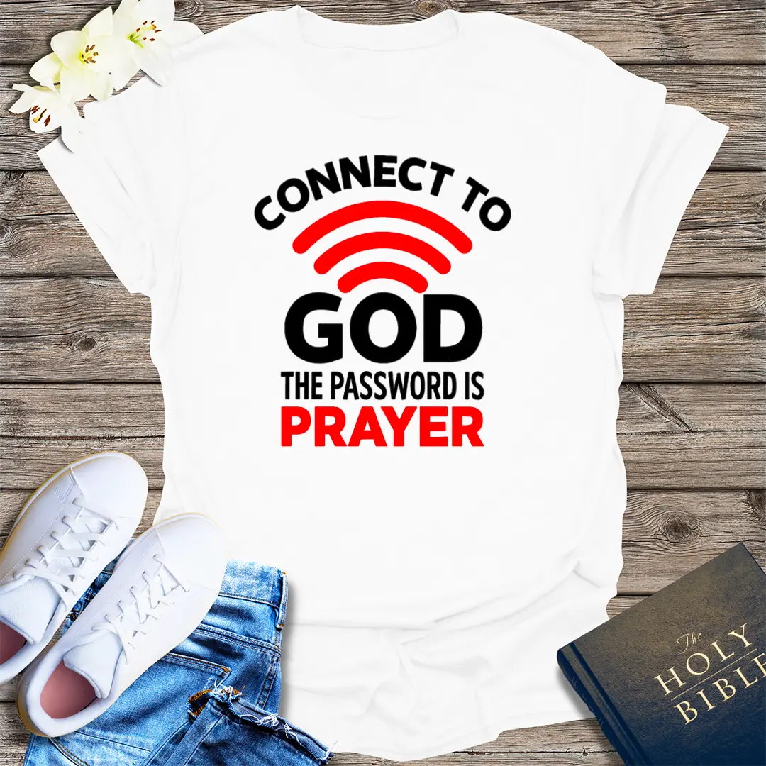 Connect to God T-Shirt - White