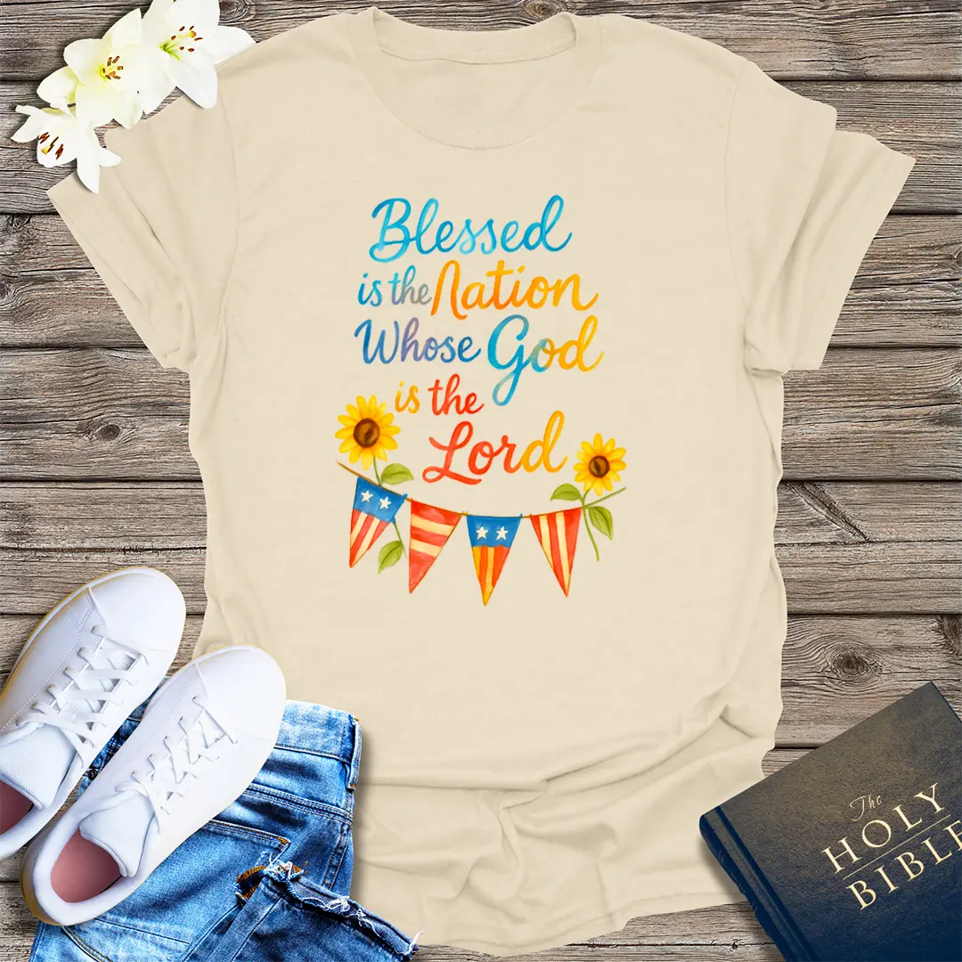 Blessed Nation T-Shirt - Natural