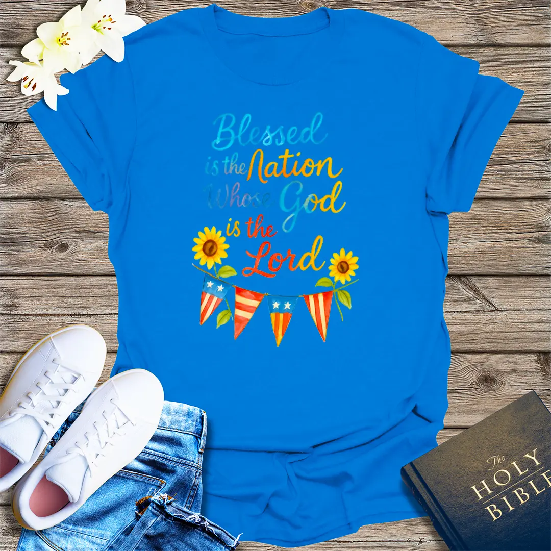 Blessed Nation T-Shirt - Royal