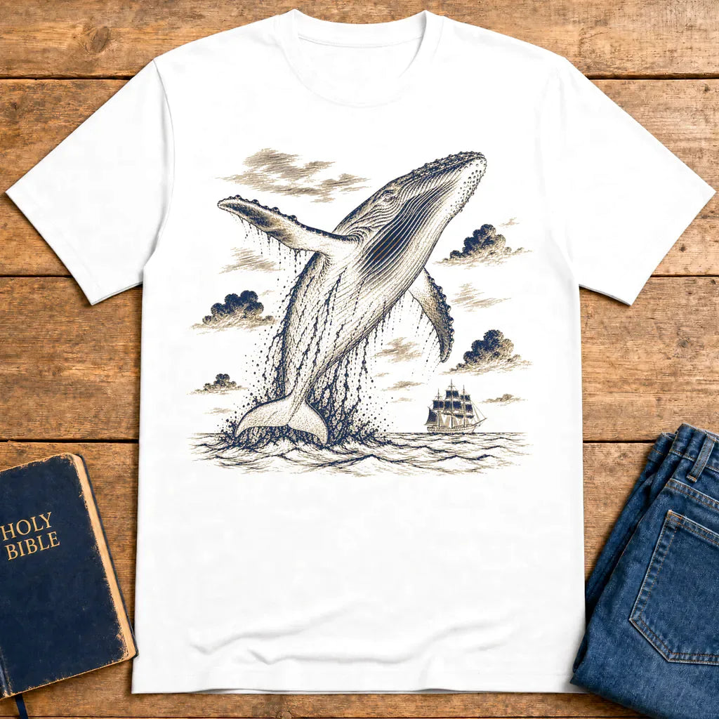 Mighty Whale Voyage T-Shirt - White