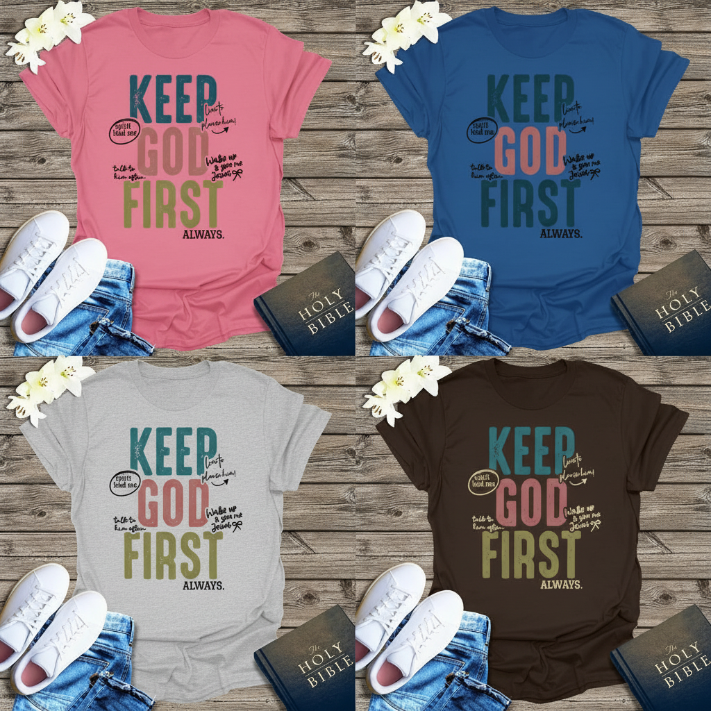 Keep God First T-Shirt_color_hero