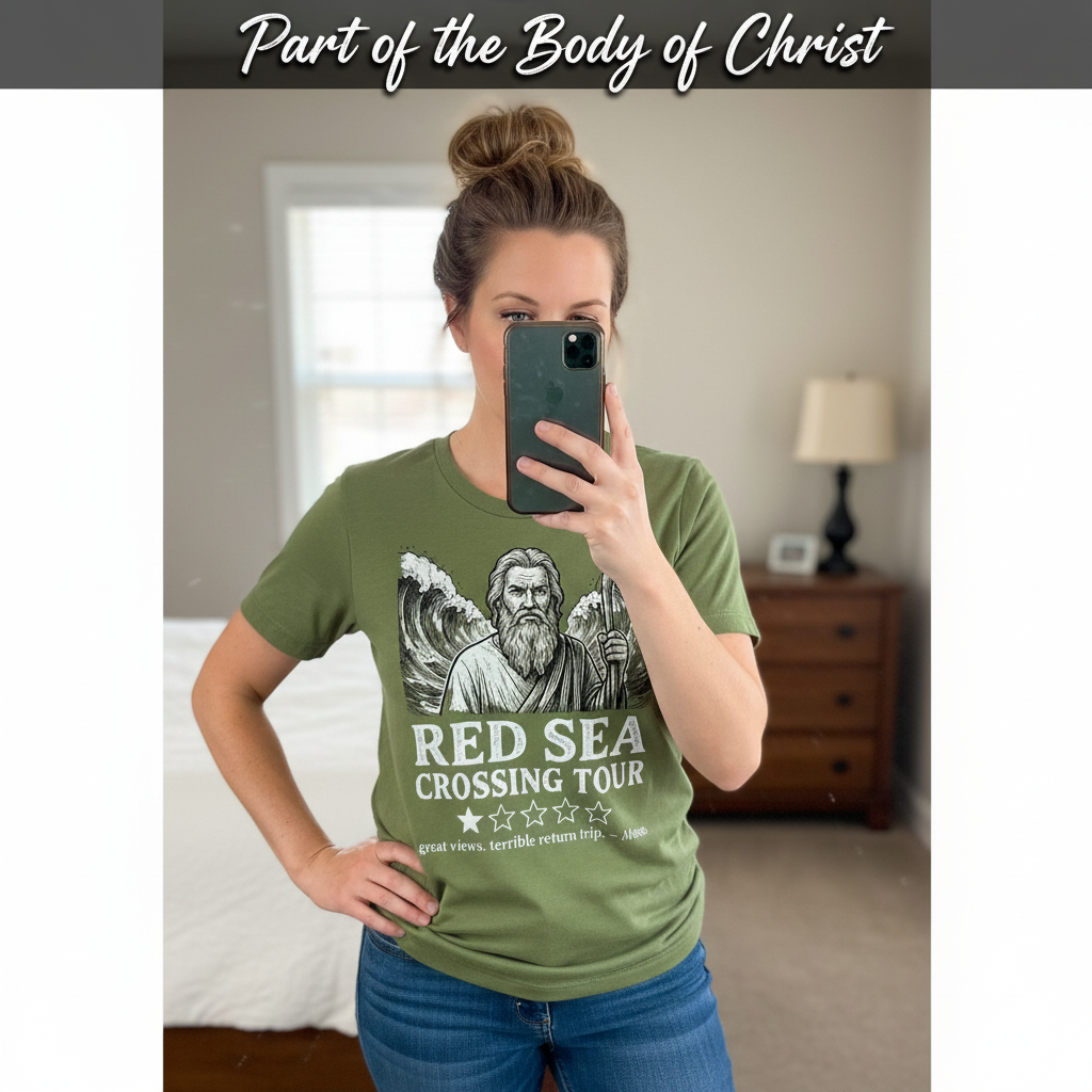 Red Sea Crossing Tour T-Shirt_mirror_selfie