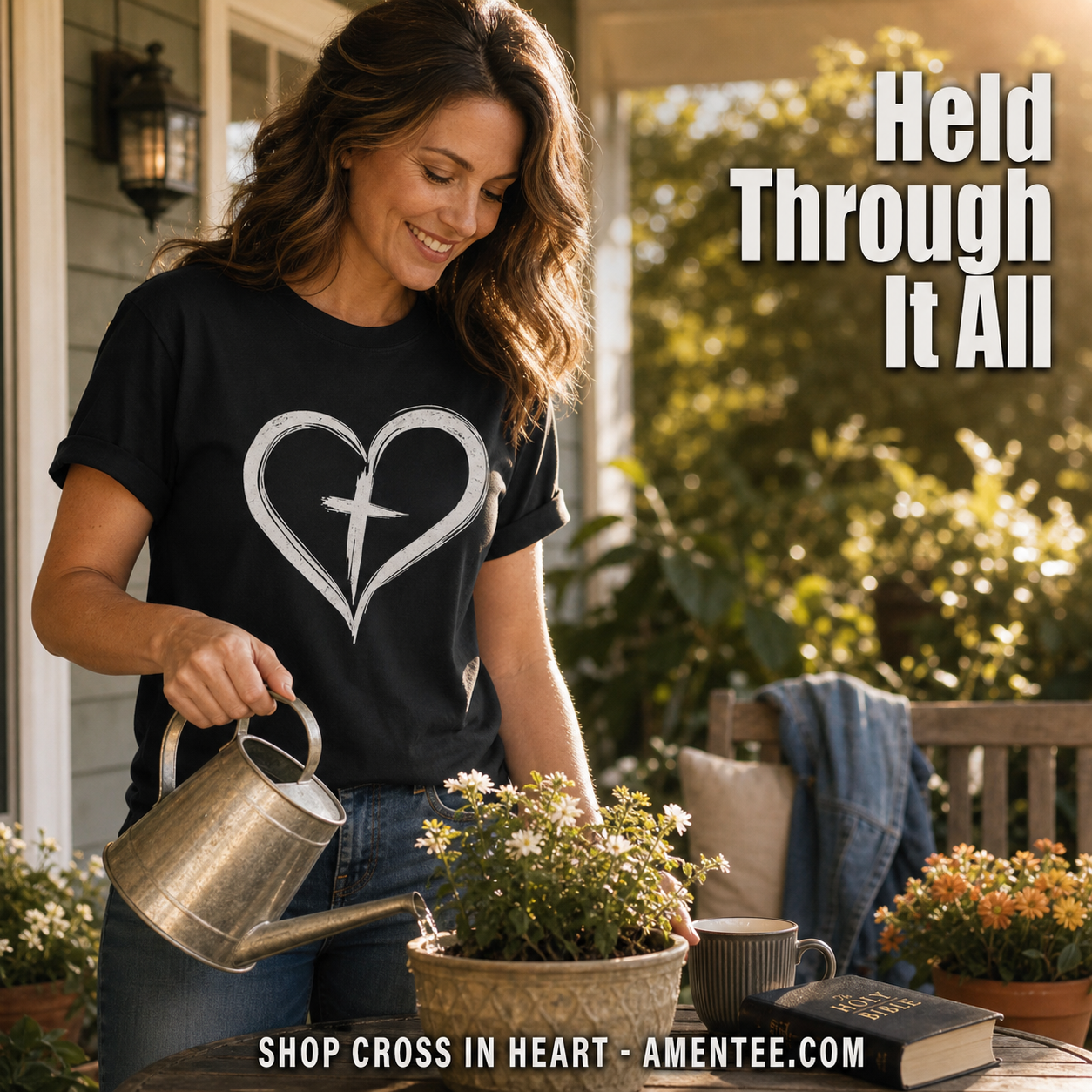 Cross in Heart T-Shirt_contextual