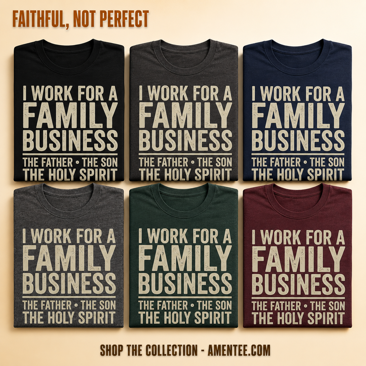 Family Business Trinity T-Shirt_6color_grid