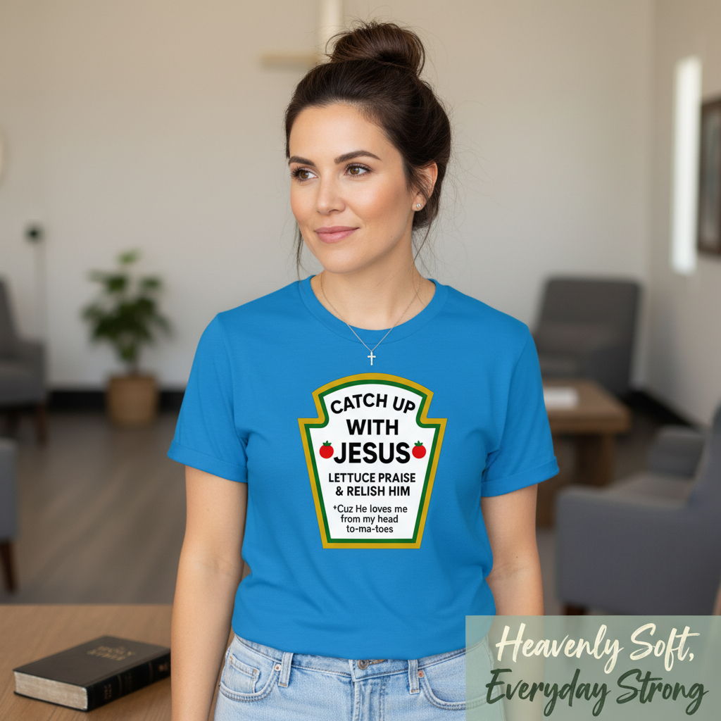 Catch Up With Jesus T-Shirt__space
