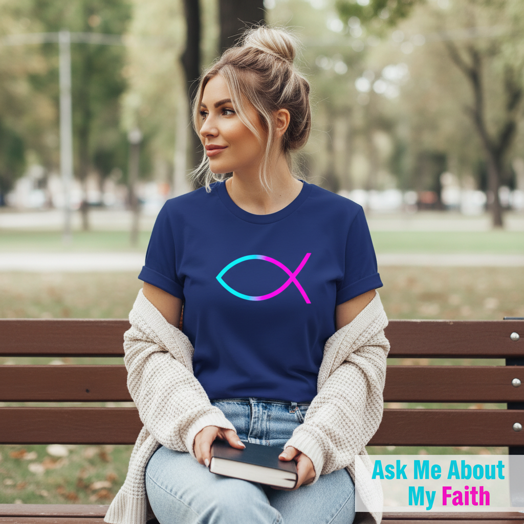 Neon Ichthys Faith T-Shirt__pair