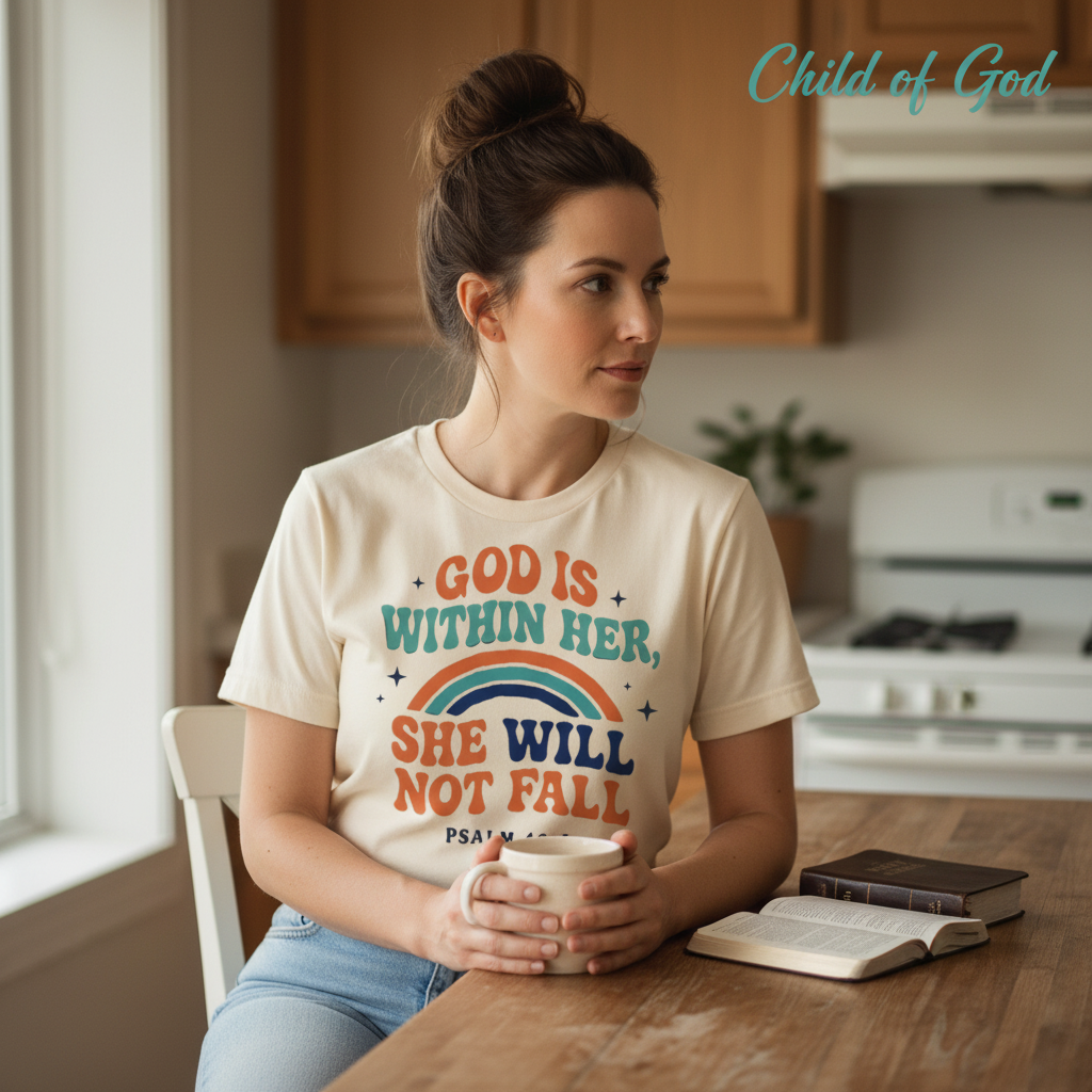 She Will Not Fall T-Shirt__use