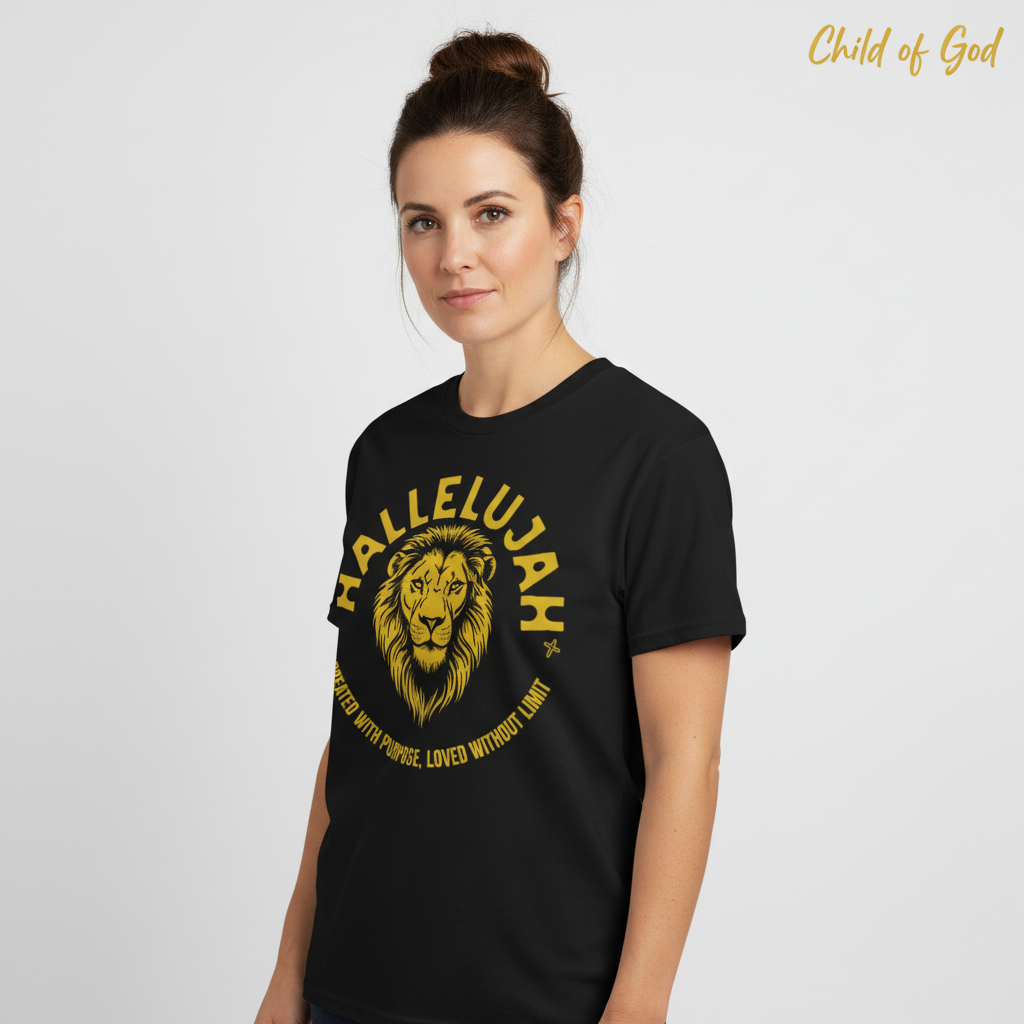 Hallelujah Lion of Purpose T-Shirt__hero