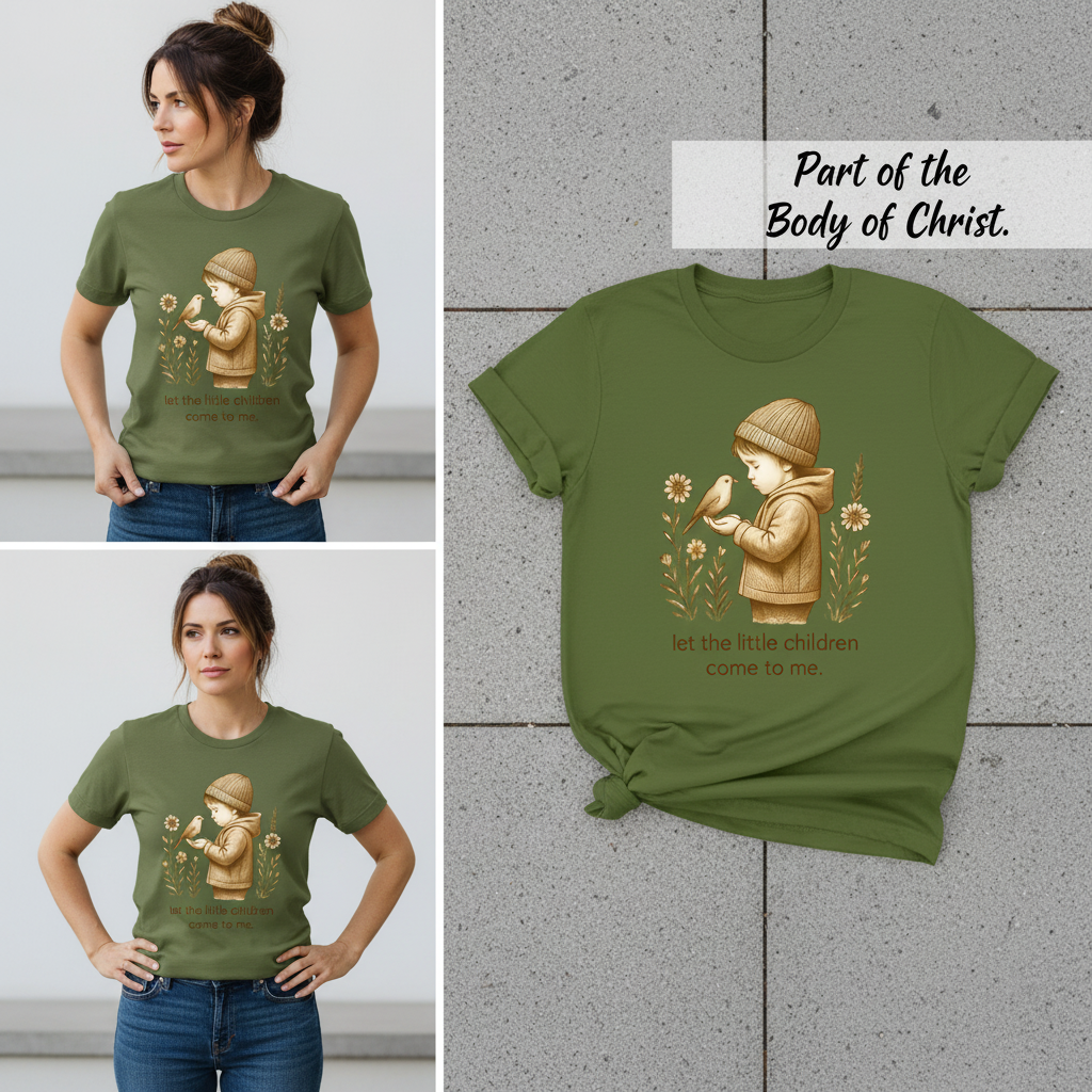 Let the Little Children Come T-Shirt_3_panel