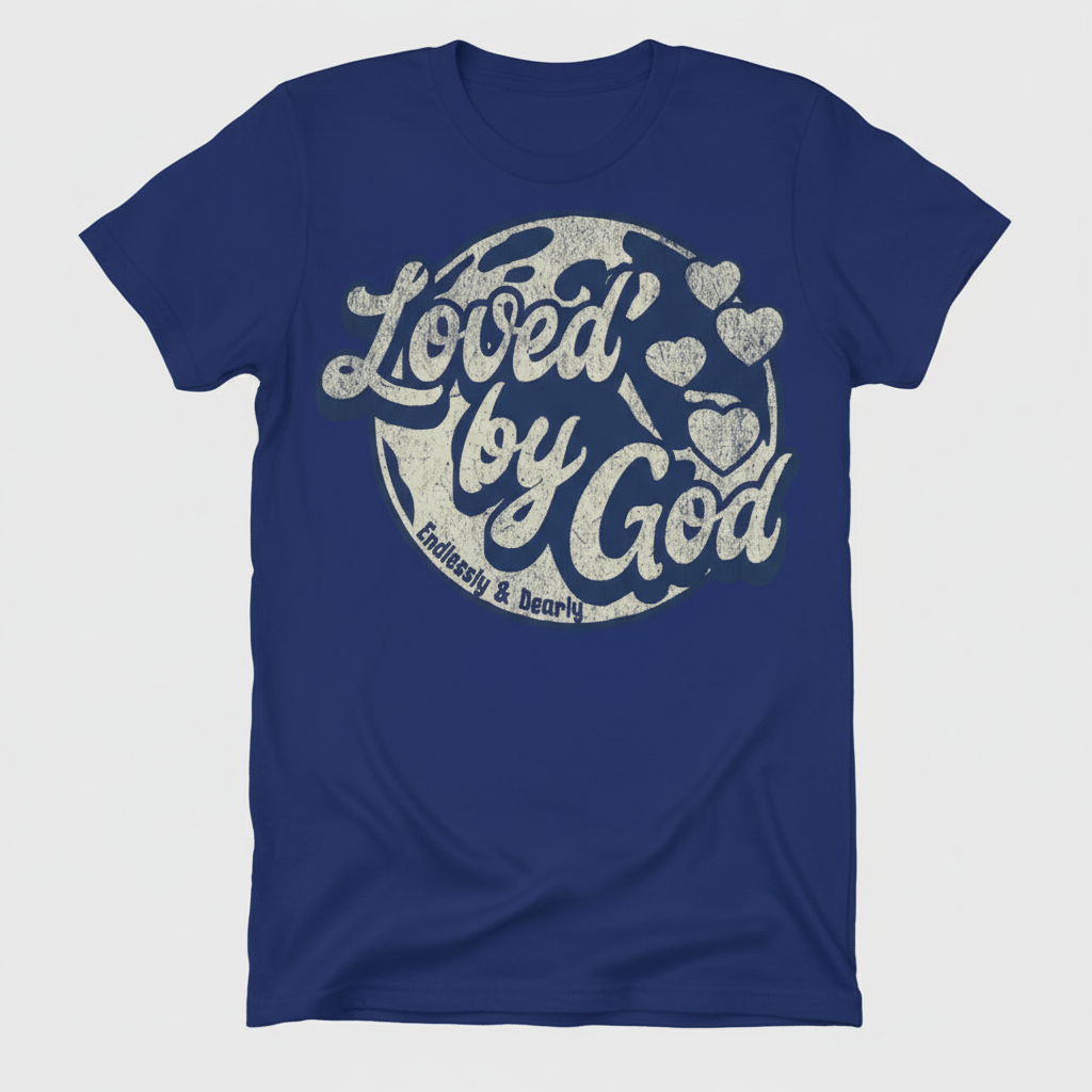 Loved by God T-Shirt_dual_model_life