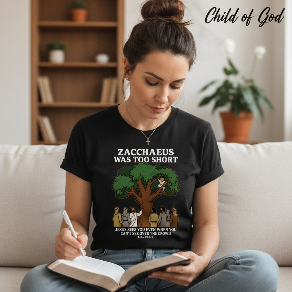 Zacchaeus Was Too Short T-Shirt__use