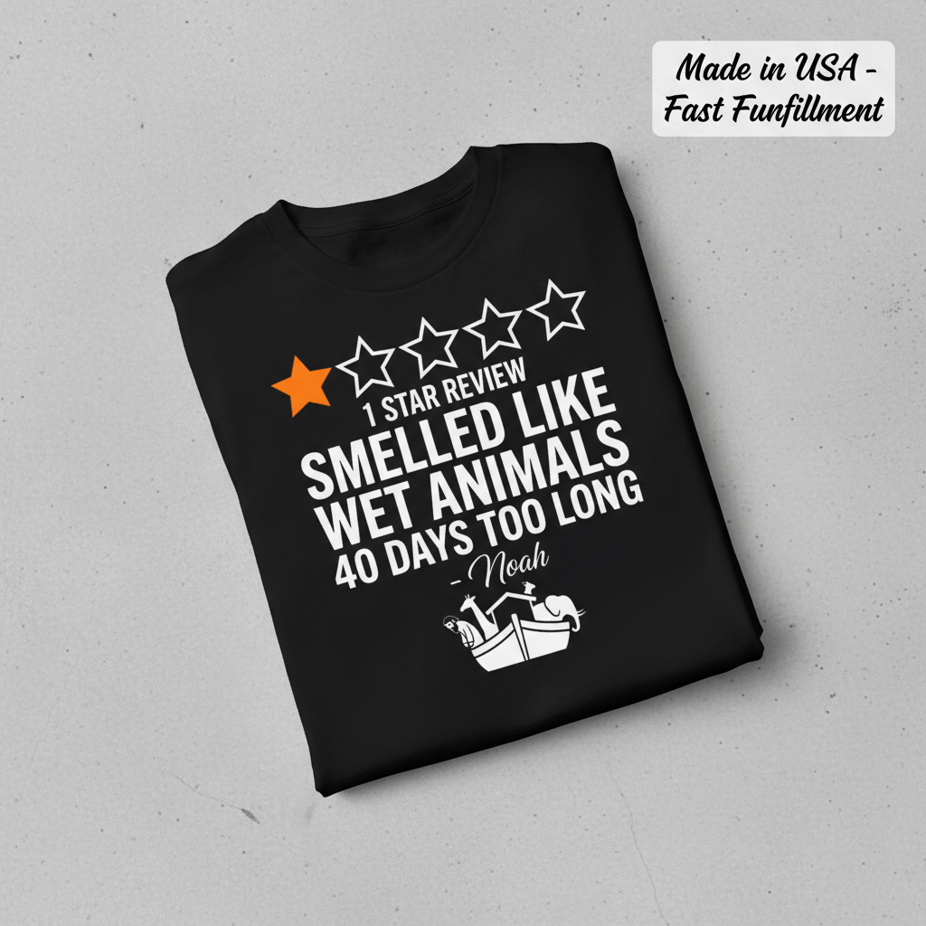 Noah's 1-Star Ark Review T-Shirt_fold_tilt