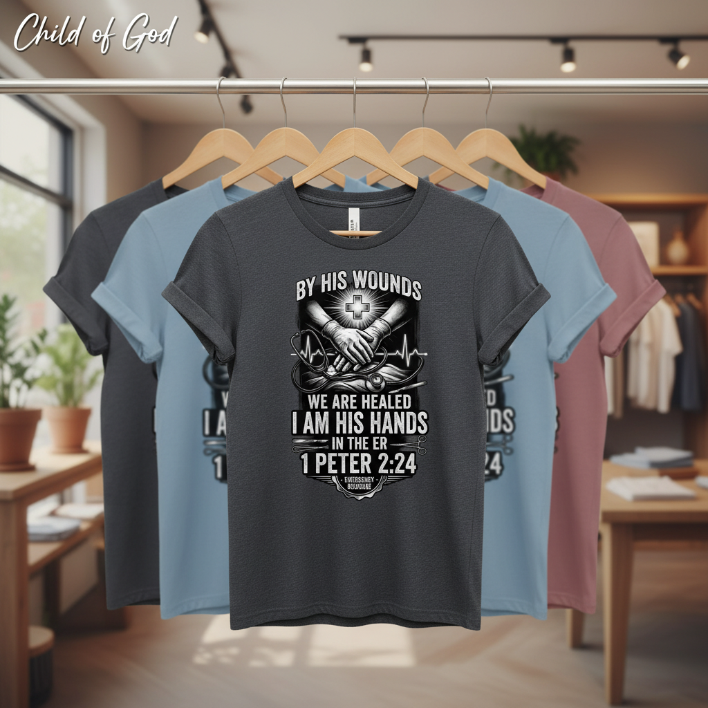 By His Wounds ER T-Shirt_boutique_rack