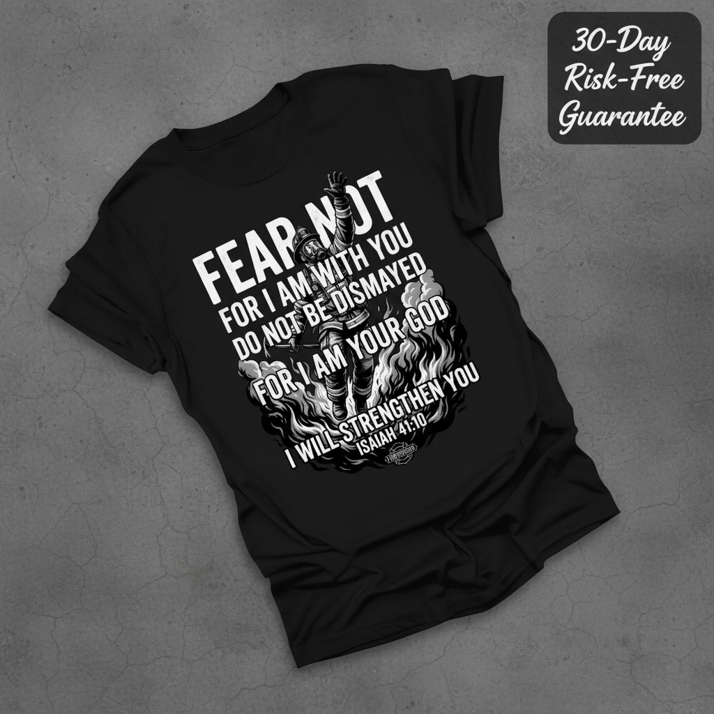 Fear Not Firefighter T-Shirt_fold_tilt