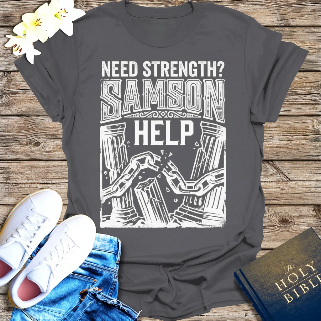 Samson Strength T-Shirt_triple_model