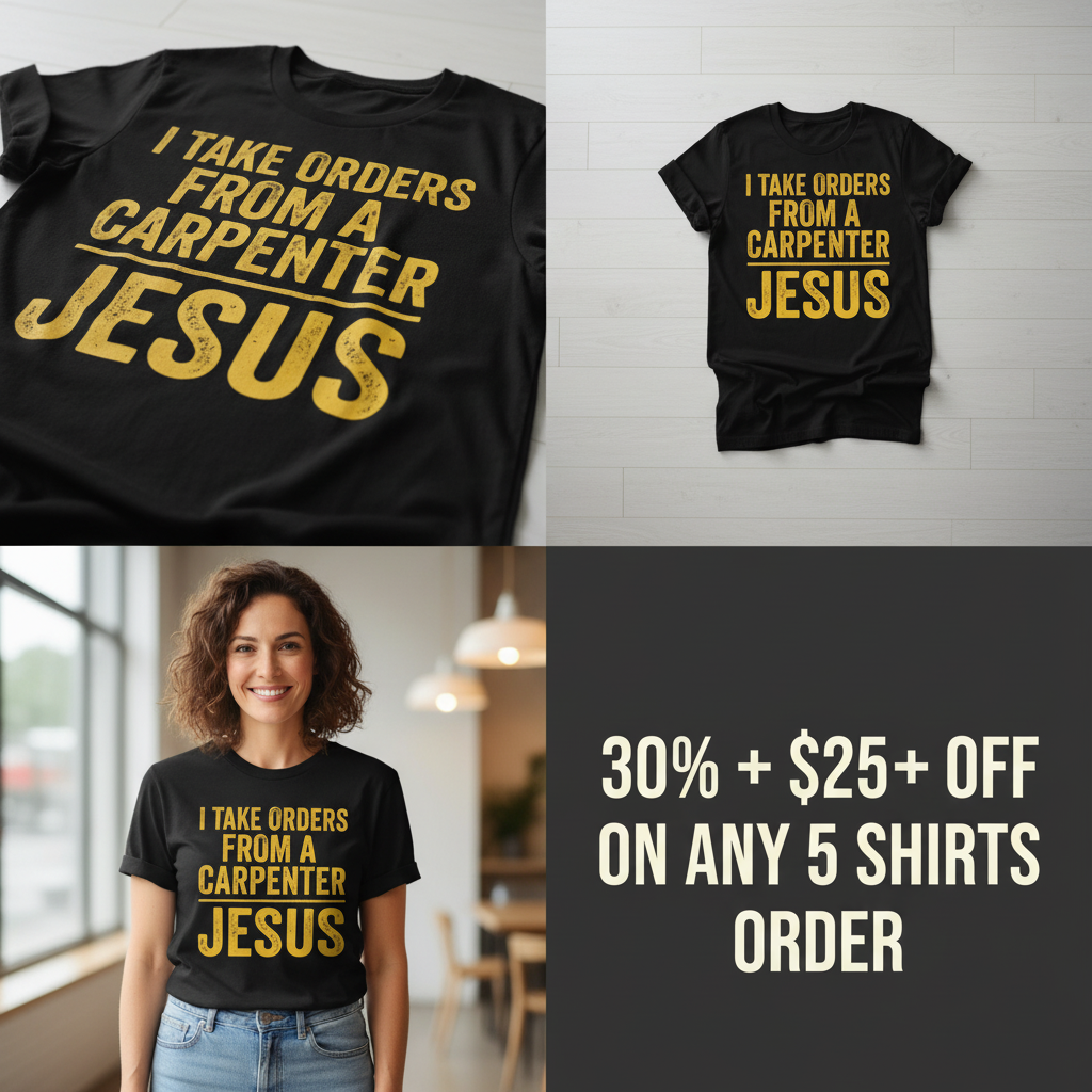 Orders From a Carpenter T-Shirt_4_panel