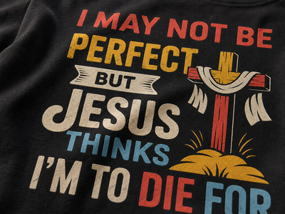 Jesus Thinks I'm Worth It T-Shirt_macro_detail