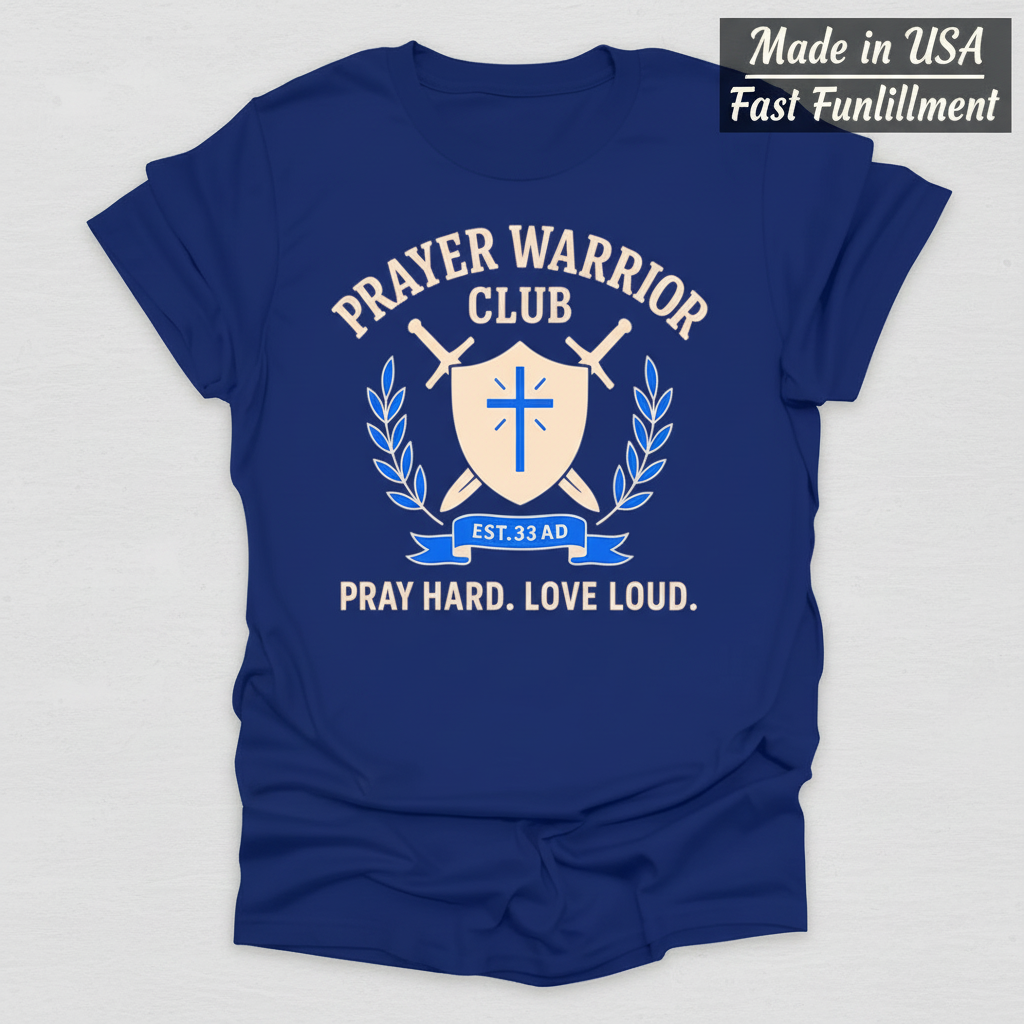 Prayer Warrior Club T-Shirt_clean