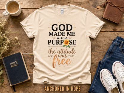 Purpose and Attitude T-Shirt_style_flat