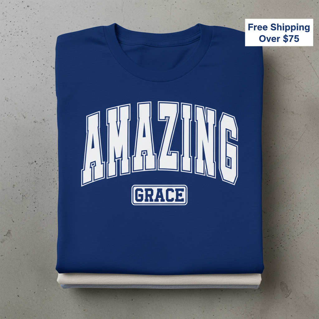Amazing Grace T-Shirt_stacked_flatlay