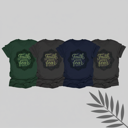 Faith Over Fear T-Shirt_color_grid