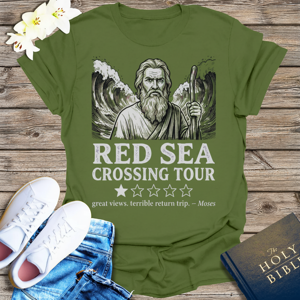 Red Sea Crossing Tour T-Shirt_dual_model_life