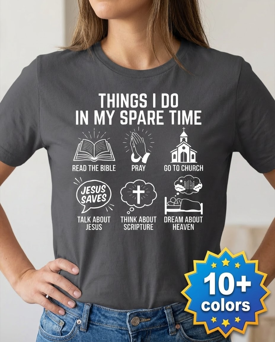 Spare Time with Jesus T-Shirt_badge