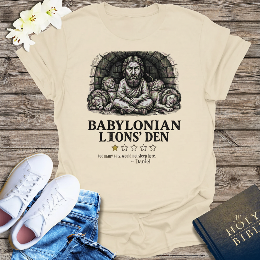 Babylonian Lions' Den T-Shirt_triple_model
