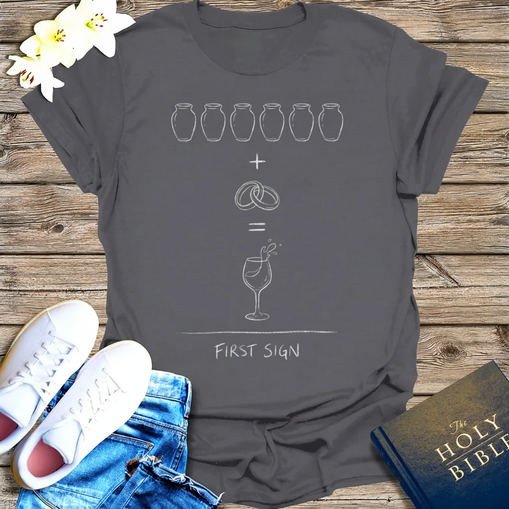 First Sign Miracle T-Shirt_triple_model