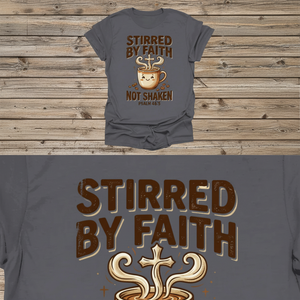 Stirred by Faith Not Shaken T-Shirt_triple_model