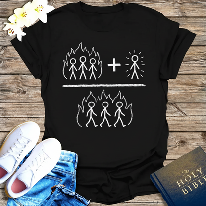 Fourth Man in the Fire T-Shirt_dual_model_life