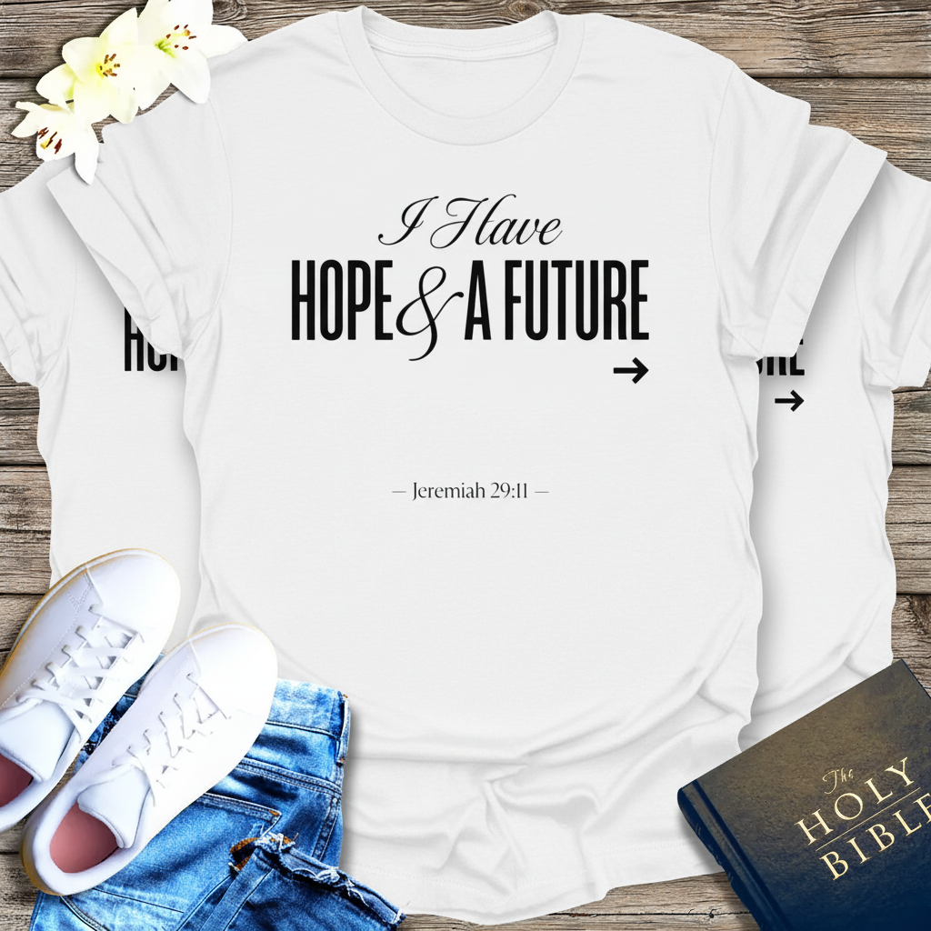 Hope & A Future T-Shirt_triple_model