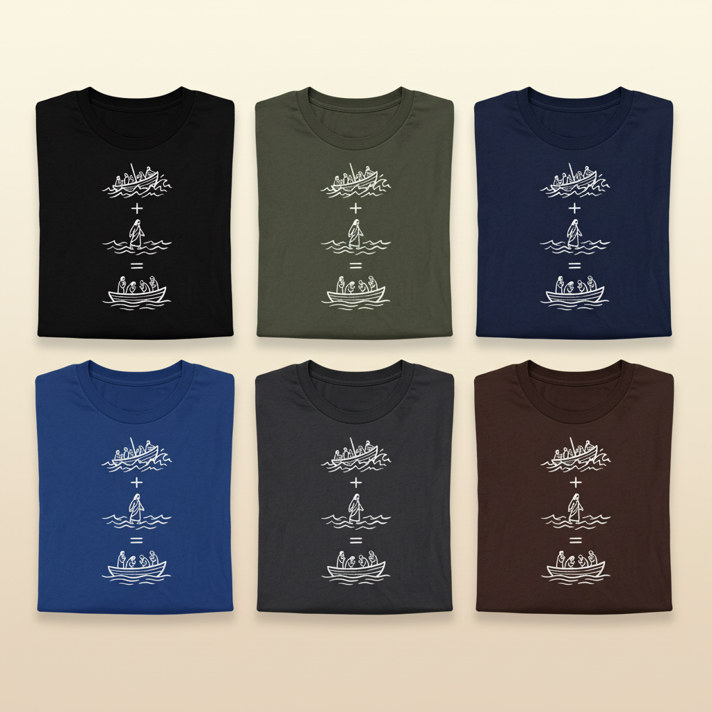 Peace in the Storm T-Shirt_6color_grid