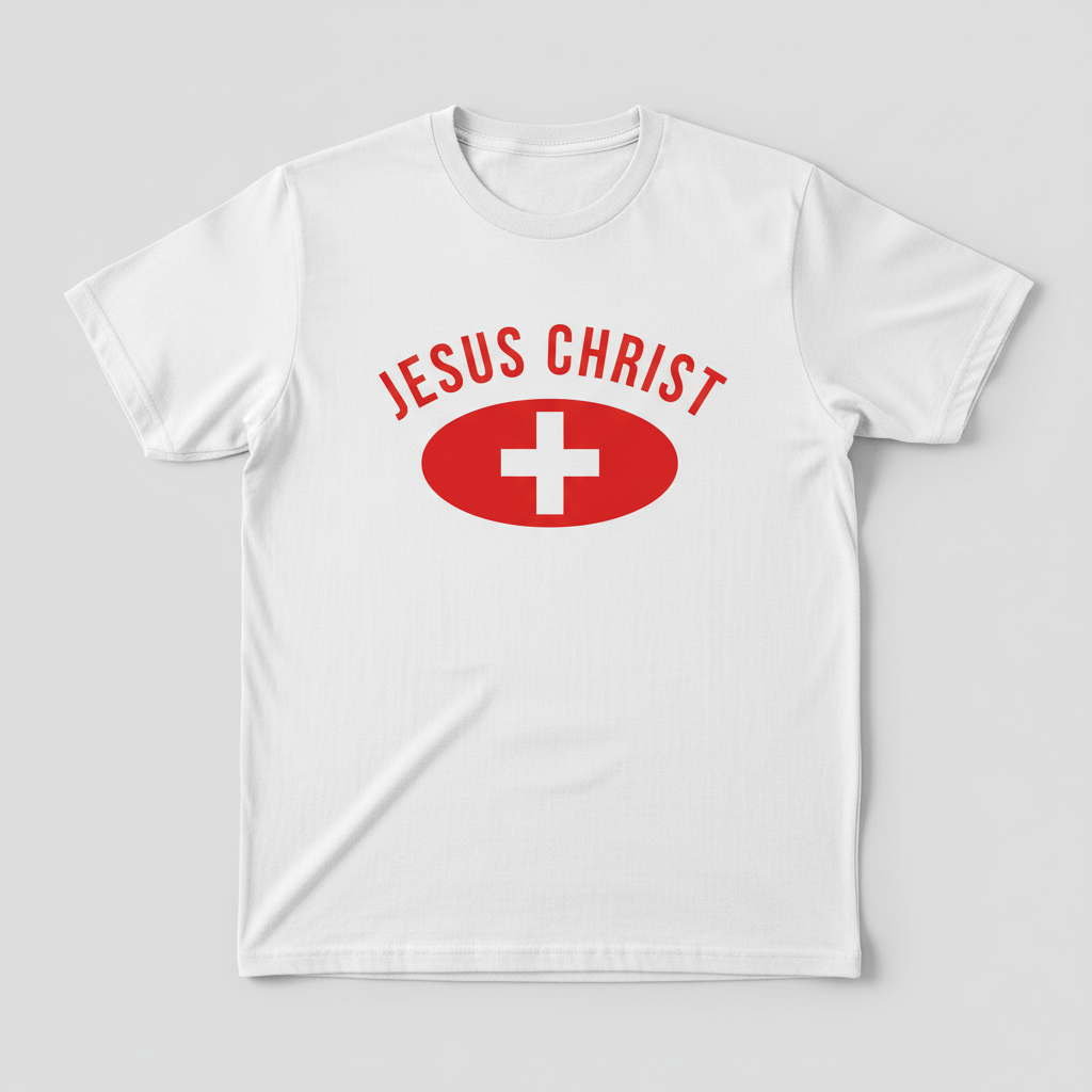 Jesus Christ Heals T-Shirt_dual_model_life