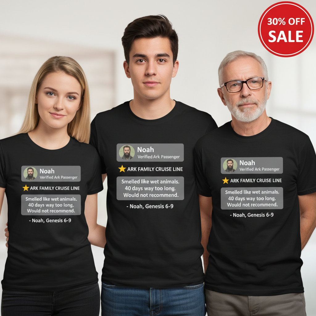 Ark Family Cruise Line T-Shirt_triple_model