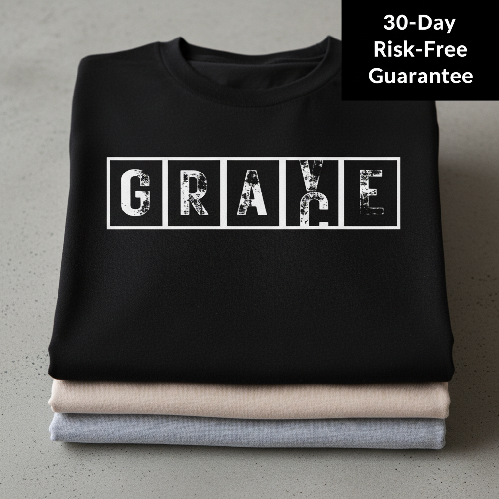 Grace Cross Blocks T-Shirt_stacked_flatlay