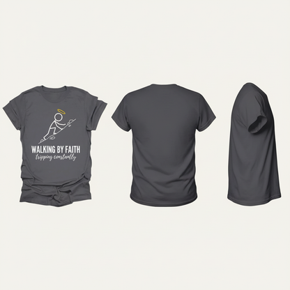 Walking by Faith T-Shirt_triple_model
