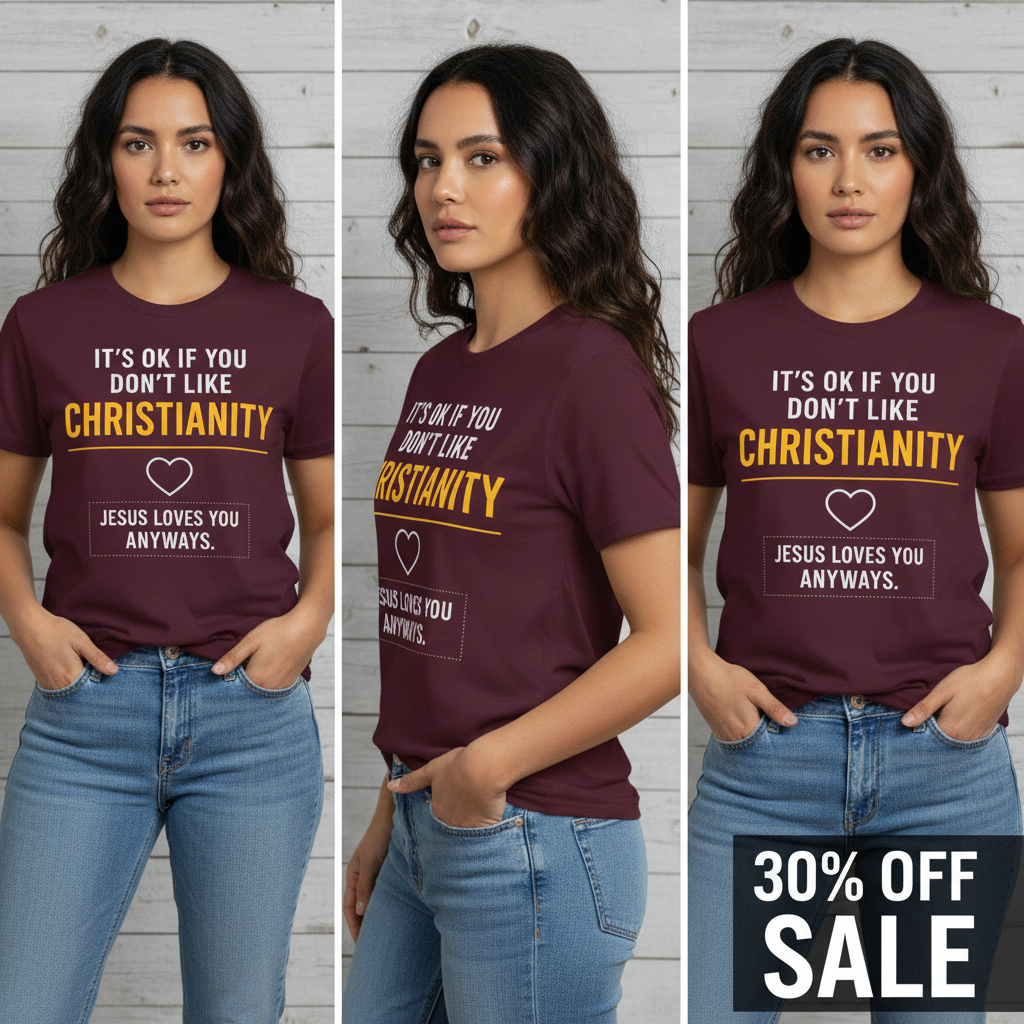 Jesus Loves You Anyway T-Shirt_triple_model